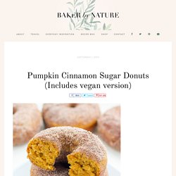 Pumpkin Cinnamon Sugar Donuts (Includes vegan version)