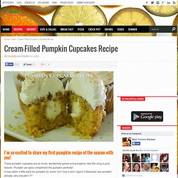 Cream-Filled Pumpkin Cupcakes Recipe
