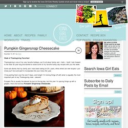 Pumpkin Gingersnap Cheesecake