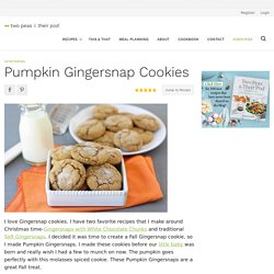 Pumpkin Gingersnap Cookies