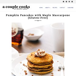 Pumpkin Pancakes with Maple Mascarpone (Gluten-Free)