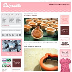 Pumpkin Pie Bites & bakerella.com - StumbleUpon