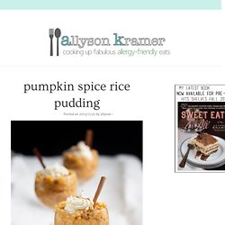 pumpkin spice rice pudding