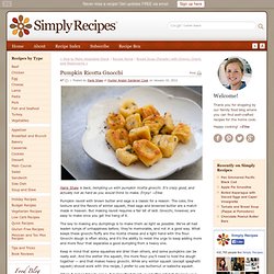 Pumpkin Ricotta Gnocchi Recipe