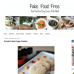 Fake Food Free: Pumpkin Spice Sugar Cookies