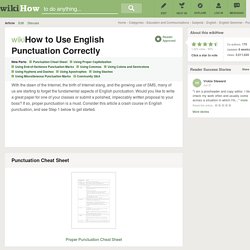 How to Use English Punctuation Correctly: 7 steps