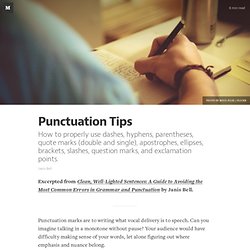 Punctuation Tips