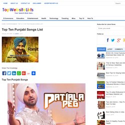 Top Ten Punjabi Songs List - TopWebsitelists