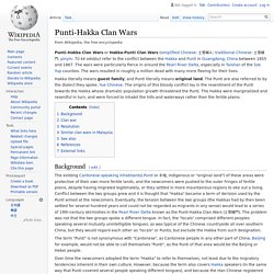 Punti-Hakka Clan Wars