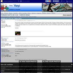 Yoryi (puntocom) - Modelismo y Maquetas - FERRARI 640 F1-89 1:20 - TAMIYA 20024 - Mesa de trabajo