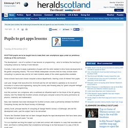 Pupils to get apps lessons