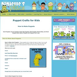 Puppet Crafts for Kids