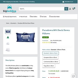 Puradown 80% Duck Down Pillows