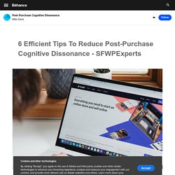 Post-Purchase Cognitive Dissonance on Behance