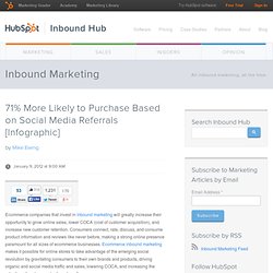 71% More Likely to Purchase Based on Social Media Referrals [Infographic]