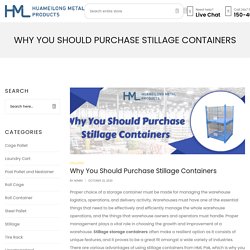 Why You Should Purchase Stillage Containers