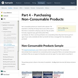 Part 4 - Purchasing Non-Consumable Products