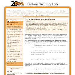 MLA Formatting and Style Guide