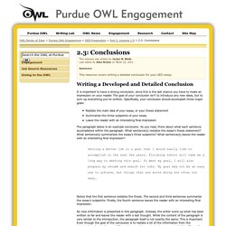 Purdue OWL Engagement