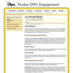 word choice pearltrees owl engagement