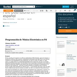 Pure Data tutorial en español