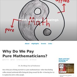 Why Do We Pay Pure Mathematicians? – Math with Bad Drawings