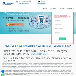 Pureit Water Purifier AMC Plans Cost & Charges