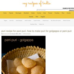 puri recipe for pani puri, how to make puri for golgappa or pani puri
