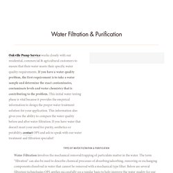 Water Purification Companies Yountville