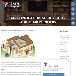 Air Purification Guide – Facts about Air Purifiers