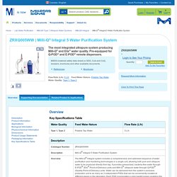 Milli-Q® Integral 5 Water Purification System