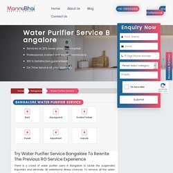 Water Purifier Service Bangalore @7065012902