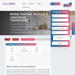 Water Purifier Service in Hyderabad @7065012902