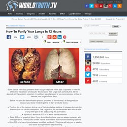 How To Purify Your Lungs In 72 Hours