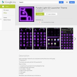 Purple Light GO Launcher Theme