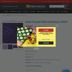 Dark Purple Plain Santoon-0323 – Fabric Duniya