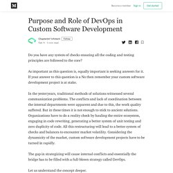 Purpose and Role of DevOps in Custom Software Development