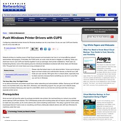 Push Windows Printer Drivers with CUPS - www.enterprisenetworkin