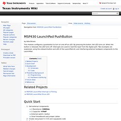 MSP430 LaunchPad PushButton