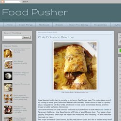 Food Pusher: Chile Colorado Burritos