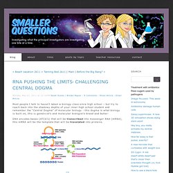 Breakdown: Science's Smaller Questions: RNA pushing the limits: Challenging Central Dogma