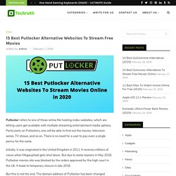 Top 15 Putlocker Alternatives to watch free Movies Online (2020)