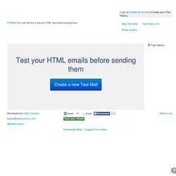 Puts Mail - It's a mail test tool to test your mails before sending them