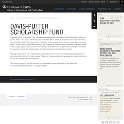 Davis-Putter Scholarship Fund