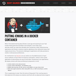 Putting Jenkins in a Docker Container