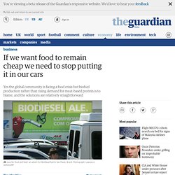 If we want food to remain cheap we need to stop putting it in our cars