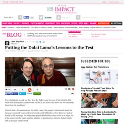 Putting the Dalai Lama's Lessons to the Test 