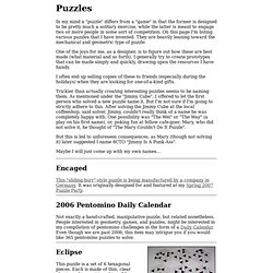 Puzzles by Eric C. Harshbarger