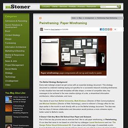 Pwireframing: Paper Wireframing - mStoner - Blog