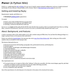 pwyky: A Python Wiki